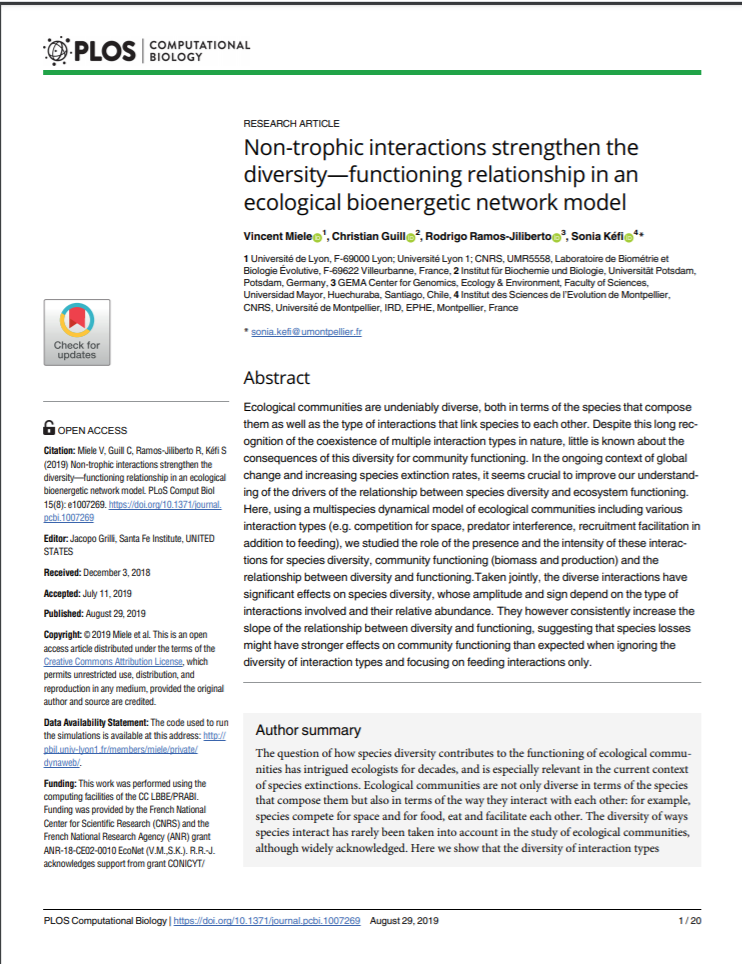 Non-trophic Interactions Strengthen The Diversity-functioning ...